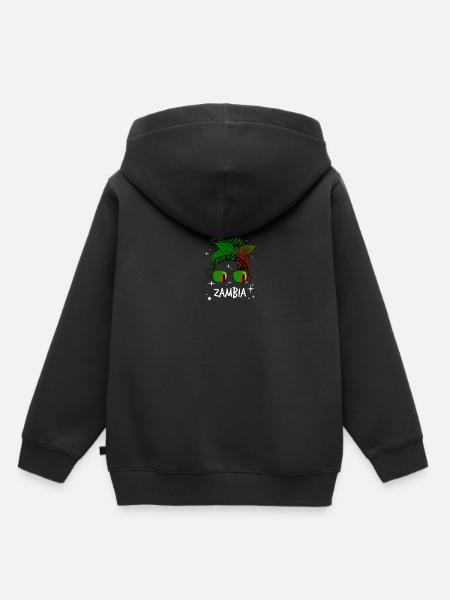 Sambia - Kinder Premium Organic Hoodie - Schwarz