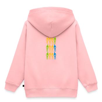 natation maillot de bain lac - Sweat Premium à capuche enfant bio - rose - Dos - AI Model Kid Female (0cm)