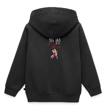 Danseuse de salsa Danseuse - Sweat Premium à capuche enfant bio - noir - Dos - AI Model Kid Male (0cm)