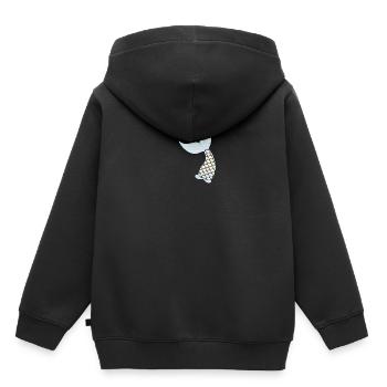 Meerjungfrau - Kinder Premium Organic Hoodie - Schwarz - Hinten - AI Model Kid Male (0cm)