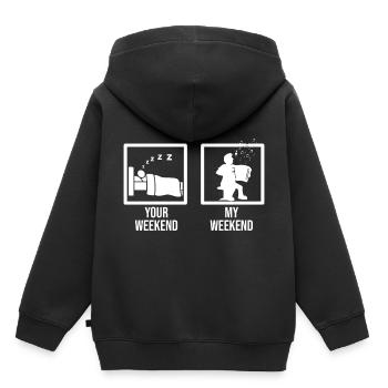 Akkordeon Accordion Volksmusik musi Zieharmonika D - Kinder Premium Organic Hoodie - Schwarz - Hinten - AI Model Kid Male (0cm)
