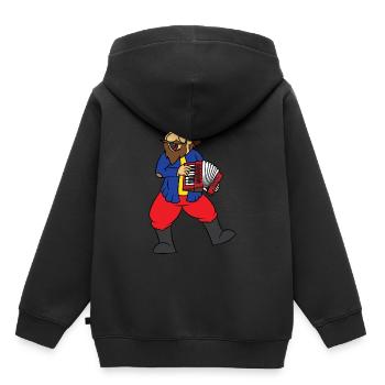 Akkordeon Accordion Volksmusik musi Zieharmonika D - Kinder Premium Organic Hoodie - Schwarz - Hinten - AI Model Kid Male (0cm)