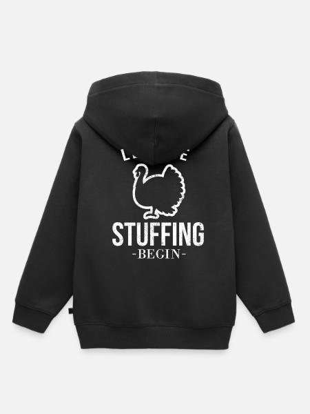 Thanksgiving - Kids Premium Organic Hoodie - black