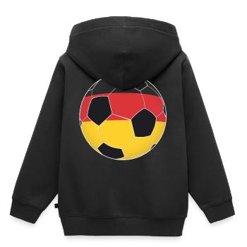 Fußball Deutschland Nationalmannschaft Geschenk - Kinder Premium Organic Hoodie - Schwarz - Hinten - AI Model Kid Male (0cm)