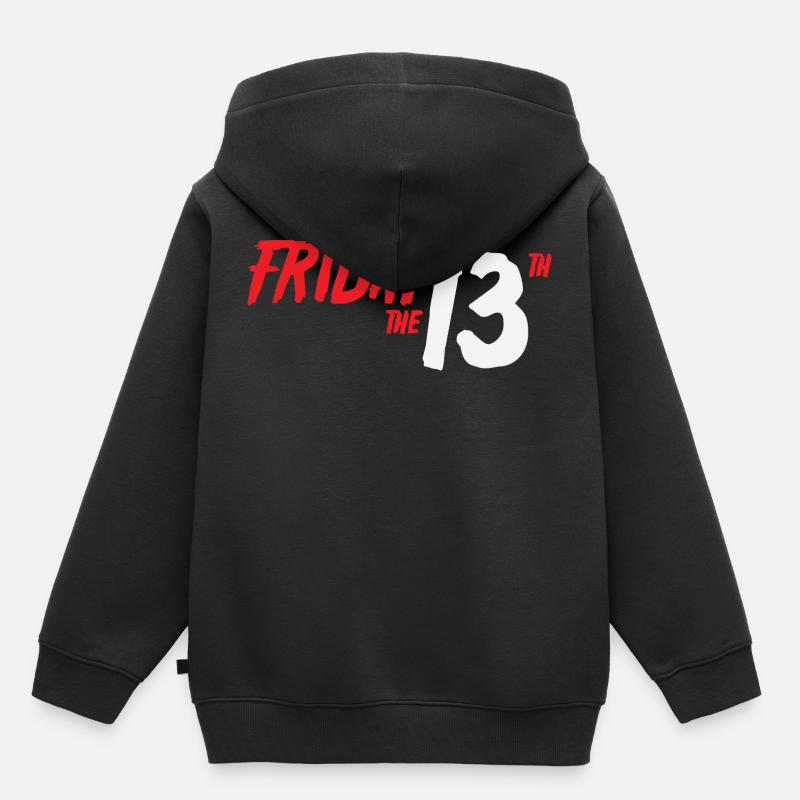 VENDREDI 13 - Sweat Premium à capuche enfant bio - noir
