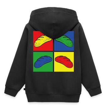 bake - Kids Premium Organic Hoodie - black - Back - AI Model Kid Male (0cm)