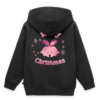 Christmas bells bells Christmas - Kids Premium Organic Hoodie - black - Back - AI Model Kid Male (0cm)