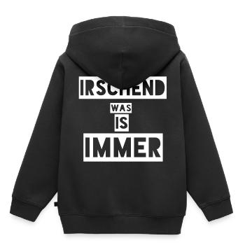 Hessen Hesse Hessin Heimat - Kinder Premium Organic Hoodie - Schwarz - Hinten - AI Model Kid Male (0cm)