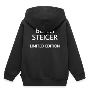 Alpinistes - Sweat Premium à capuche enfant bio - noir - Dos - AI Model Kid Male (0cm)