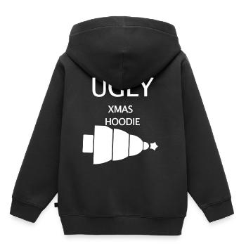 Ugly Christmas - Kinder Premium Organic Hoodie - Schwarz - Hinten - AI Model Kid Male (0cm)