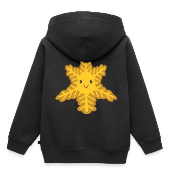 Étoiles de Noël Schémlocken Noël - Sweat Premium à capuche enfant bio - noir - Dos - AI Model Kid Male (0cm)