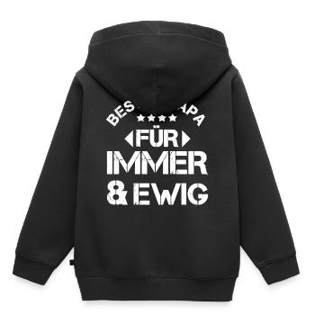 Bester Papa - Kinder Premium Organic Hoodie - Schwarz - Hinten - AI Model Kid Male (0cm)