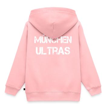 Muenchen Ultras Football équipe de football De Bavière - Sweat Premium à capuche enfant bio - rose - Dos - AI Model Kid Female (0cm)
