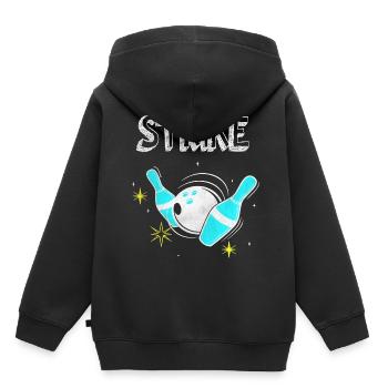 Bowling team bowling club - Kids Premium Organic Hoodie - black - Back - AI Model Kid Male (0cm)