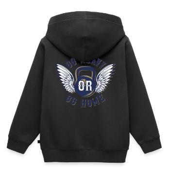 Paroles cool - Sweat Premium à capuche enfant bio - noir - Dos - AI Model Kid Male (0cm)