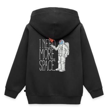 Proverbes - Sweat Premium à capuche enfant bio - noir - Dos - AI Model Kid Male (0cm)