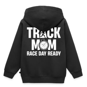 Préparez-vous à défier votre athlète avec ce - Sweat Premium à capuche enfant bio - noir - Dos - AI Model Kid Male (0cm)