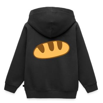 Pain - Sweat Premium à capuche enfant bio - noir - Dos - AI Model Kid Male (0cm)