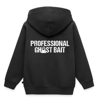 Appât fantôme professionnel Paranormal - Sweat Premium à capuche enfant bio - noir - Dos - AI Model Kid Male (0cm)