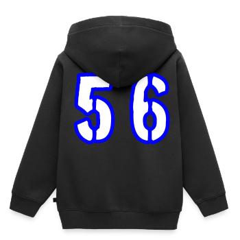 56 Symbole numérique - Sweat Premium à capuche enfant bio - noir - Dos - AI Model Kid Male (0cm)