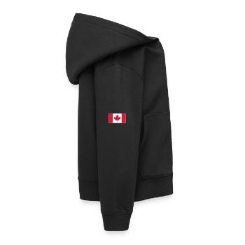 Kanada Flagge - Kinder Premium Organic Hoodie - Schwarz - Rechts - AI Model Kid Male (0cm)