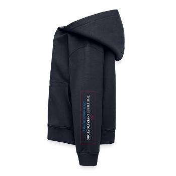 The Three Investigators –  Markenlogo - Kinder Premium Organic Hoodie - Navy - Links - AI Model Kid Male (0cm)