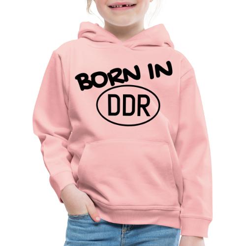 Born in DDR schwarz - Kinder Premium Hoodie