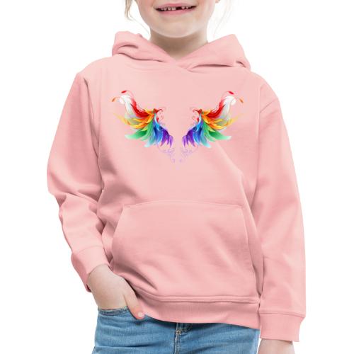 Ailes d'Archanges aux belles couleurs vives - Pull à capuche Premium Enfant
