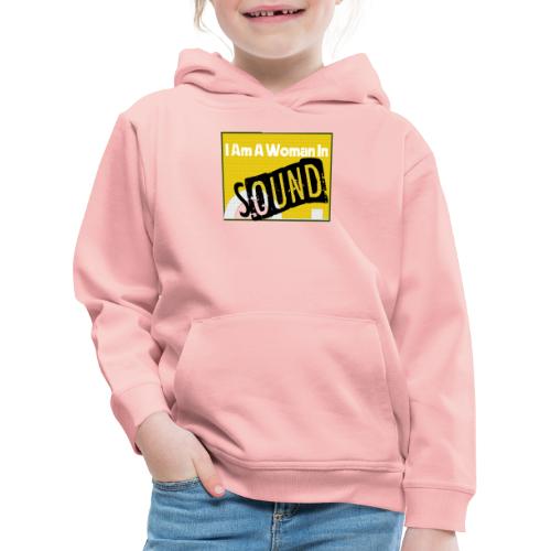 I am a woman in sound - yellow - Kids' Premium Hoodie