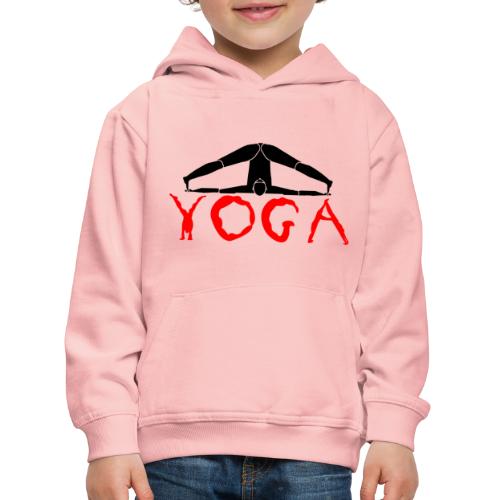 yoga yogi nero pace amore namaste sport art - Felpa con cappuccio Premium per bambini