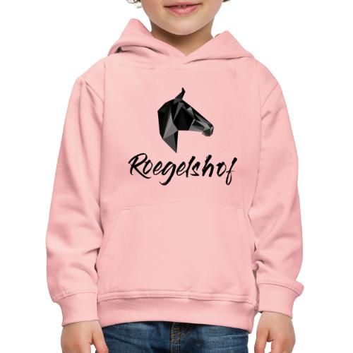 Roegelshof Logo Schwarz - Kinder Premium Hoodie