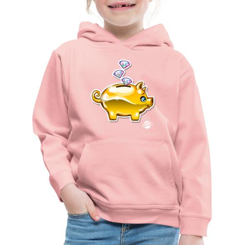 Diamond Pig - Bluza dziecięca z kapturem Premium