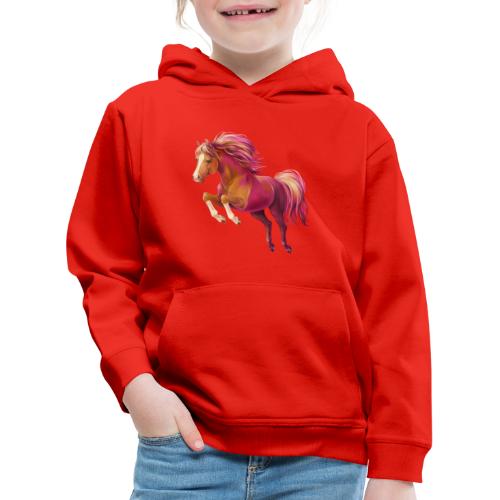 Cory pony - Premium hættetrøje til børn