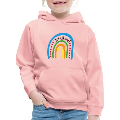 Schulkind Regenbogen blau - Kinder Premium Hoodie