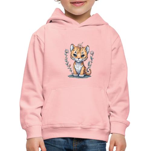 cucciolo tigre - Felpa con cappuccio Premium per bambini
