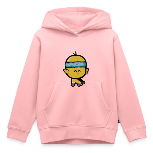 Roller Disco Poussin - Sweat Premium à capuche enfant bio