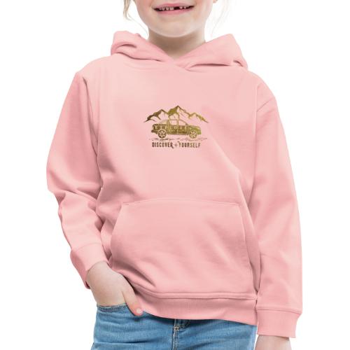 Outdoor Wildnis Design - Discover Yourself - Kinder Premium Hoodie