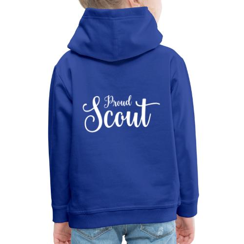 Proud Scout Lettering White - Kinder Premium Hoodie