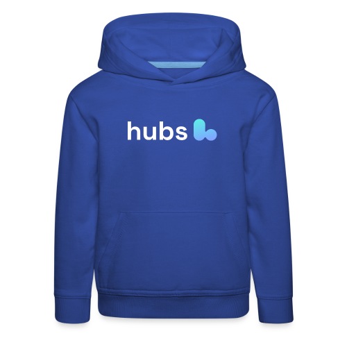 Hubs Logo White - Kids' Premium Hoodie