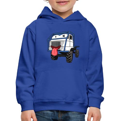 Augen Zwinkern mit Zunge raus Trail Truck Emoji. - Kinder Premium Hoodie