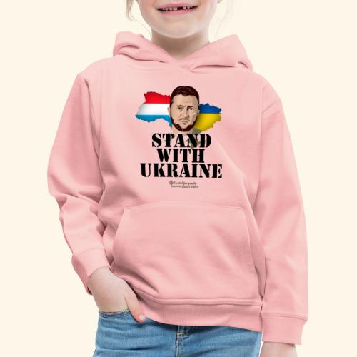 Ukraine Luxemburg T-Shirt Design - Kinder Premium Hoodie
