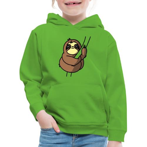 Bradipo bradipo cartoon cartoon pigro - Felpa con cappuccio Premium per bambini