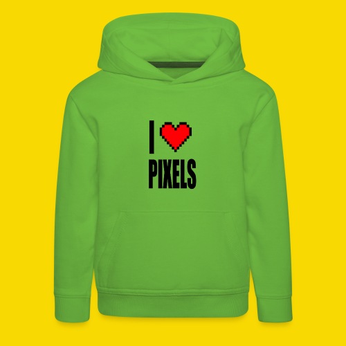 I Love Pixels - Bluza dziecięca z kapturem Premium