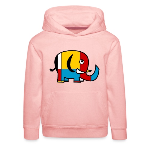 Mondrian Elephant - Kids' Premium Hoodie