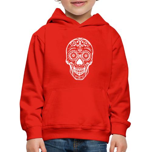 Skull white - Kinder Premium Hoodie
