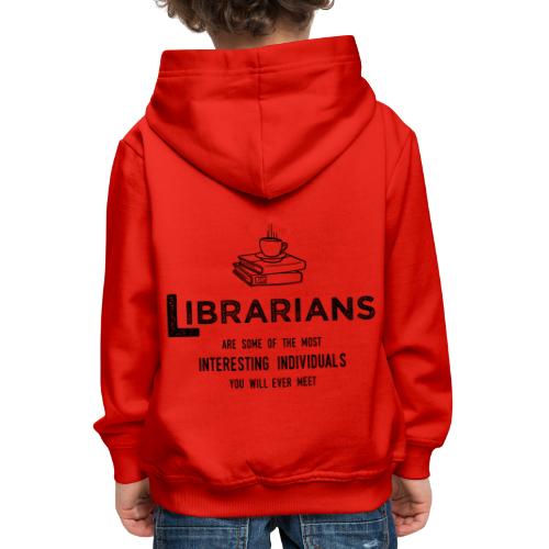 0335 Librarian Cool story Funny Funny - Kids' Premium Hoodie