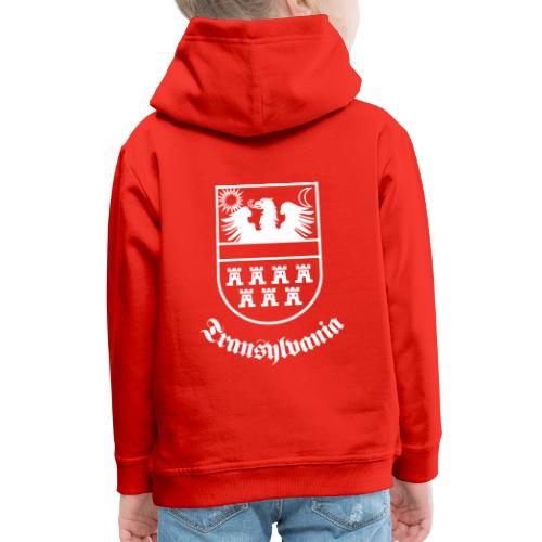 Siebenbürgen-Wappen Transylvania weiss - Kinder Premium Hoodie