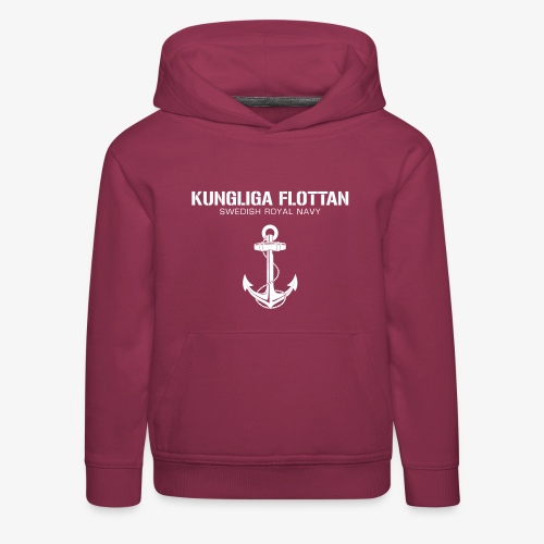 Kungliga Flottan - Swedish Royal Navy - ankare - Premium-Luvtröja barn