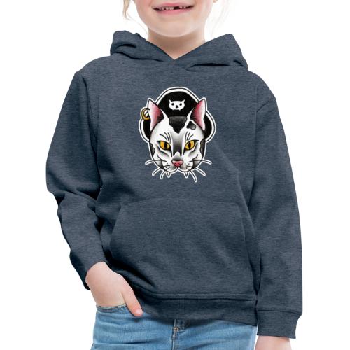 Piratecat - Felpa con cappuccio Premium per bambini