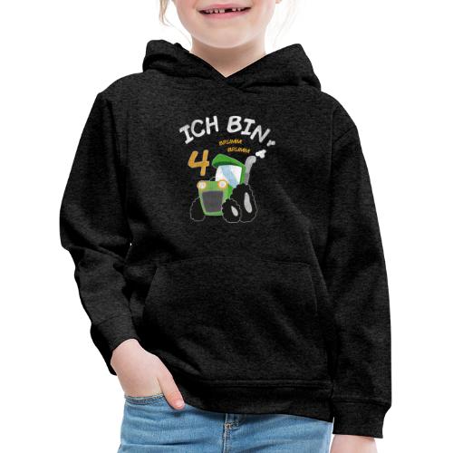 4. Geburtstags Traktor Junge Shirt Ich bin 4 Jahre - Kinder Premium Hoodie